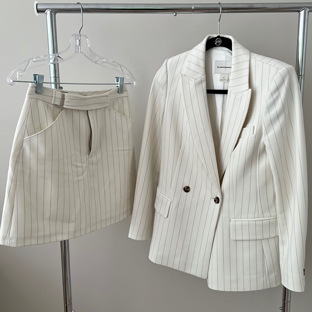 Club Monaco blazer and skirt